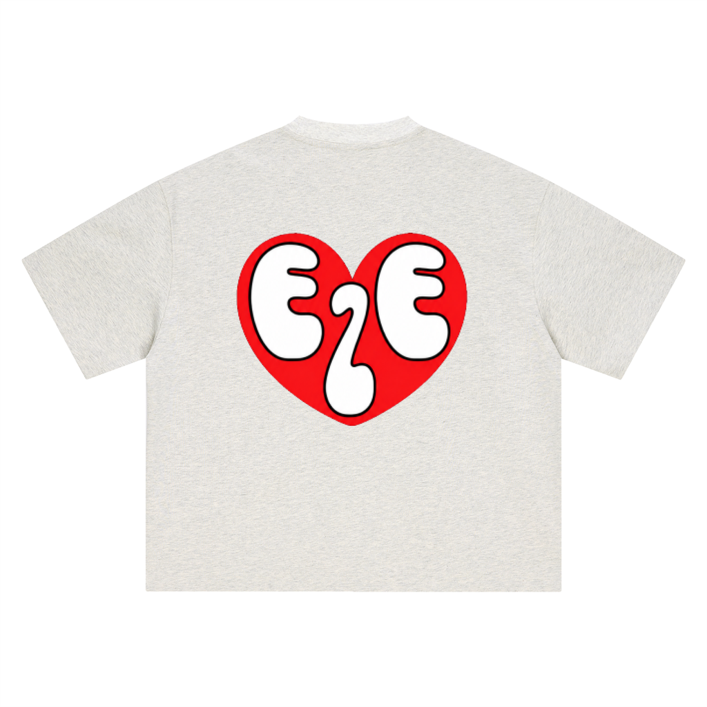 EZE Heart Boxy Oversized T-Shirt
