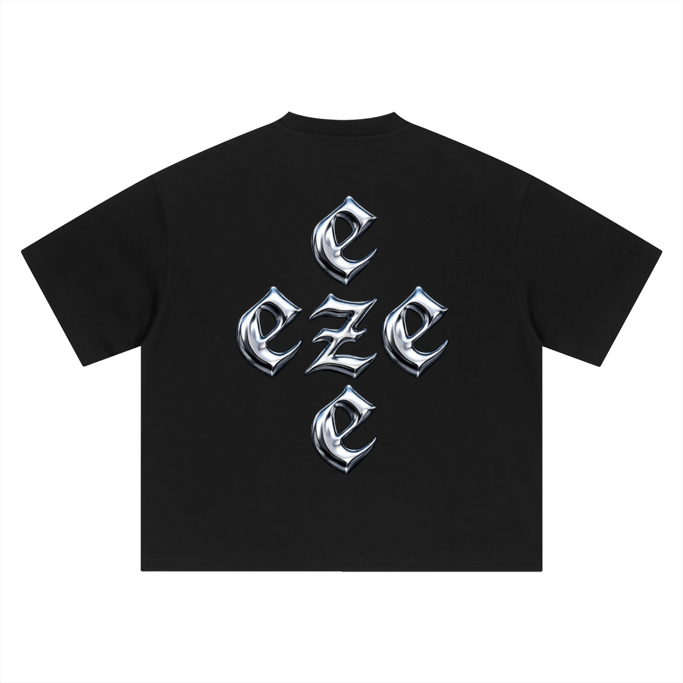 eze chrome Boxy Oversized T-Shirt