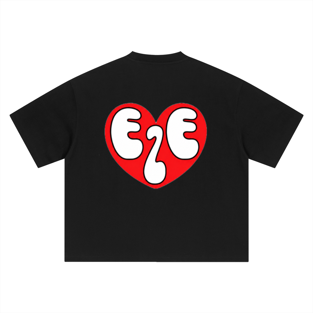 EZE Heart Boxy Oversized T-Shirt